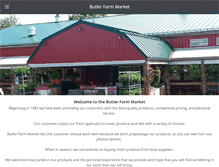 Tablet Screenshot of butlerfarmmarket.com